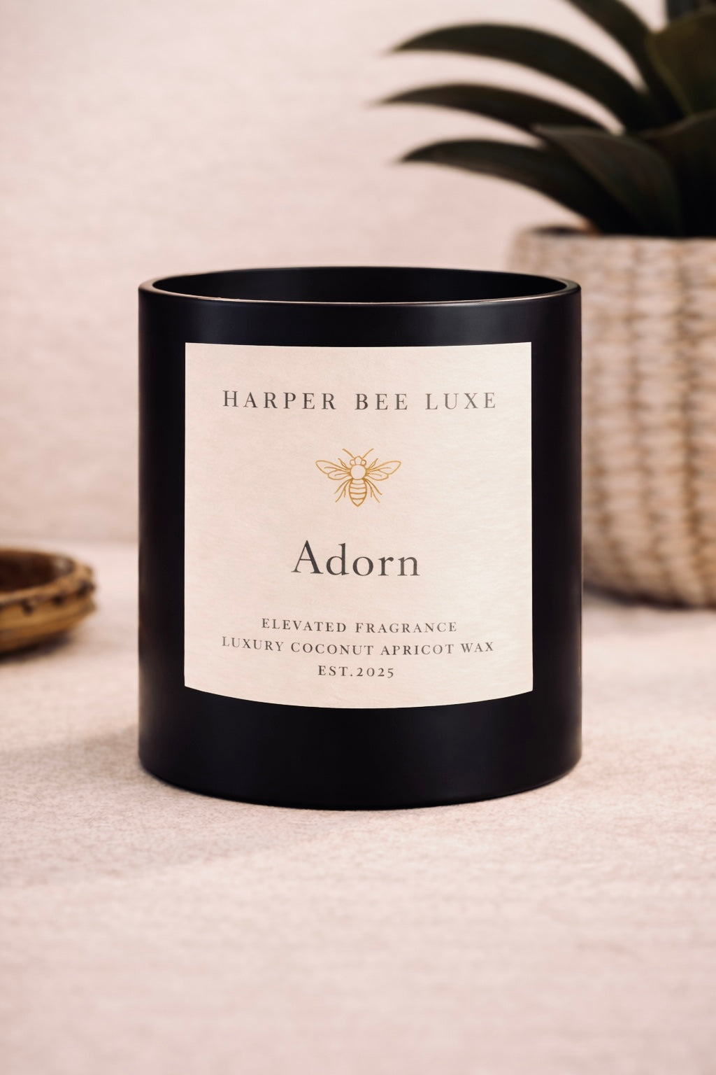 Adorn | Signature Collection 12 oz Ceramic Luxury Candle | Harper Bee Luxe
